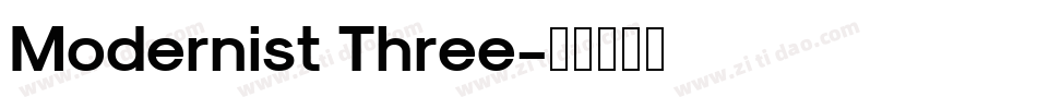 Modernist Three字体转换